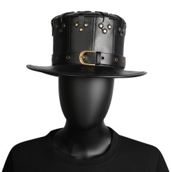 steampunk buckles splice hat